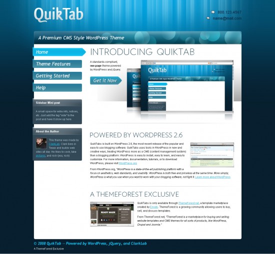 quiktab-wordpress-theme